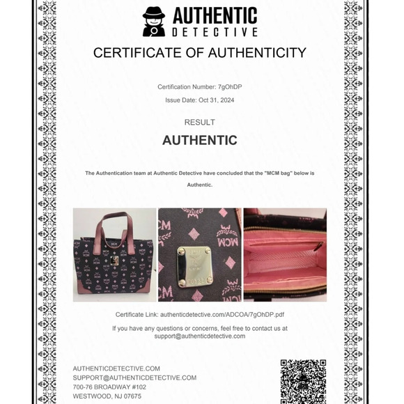 Vintage multicolor MCM tote bag with COA - Picture 2 of 11